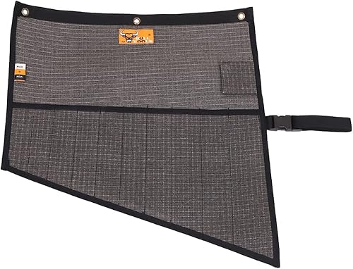 Miniatura 5 de Bolsa de herramientas para llaves y bolsa enrollable hecha a mano, 16 onzas, lona de algodón resistente a desgarros, esencial para usuarios de