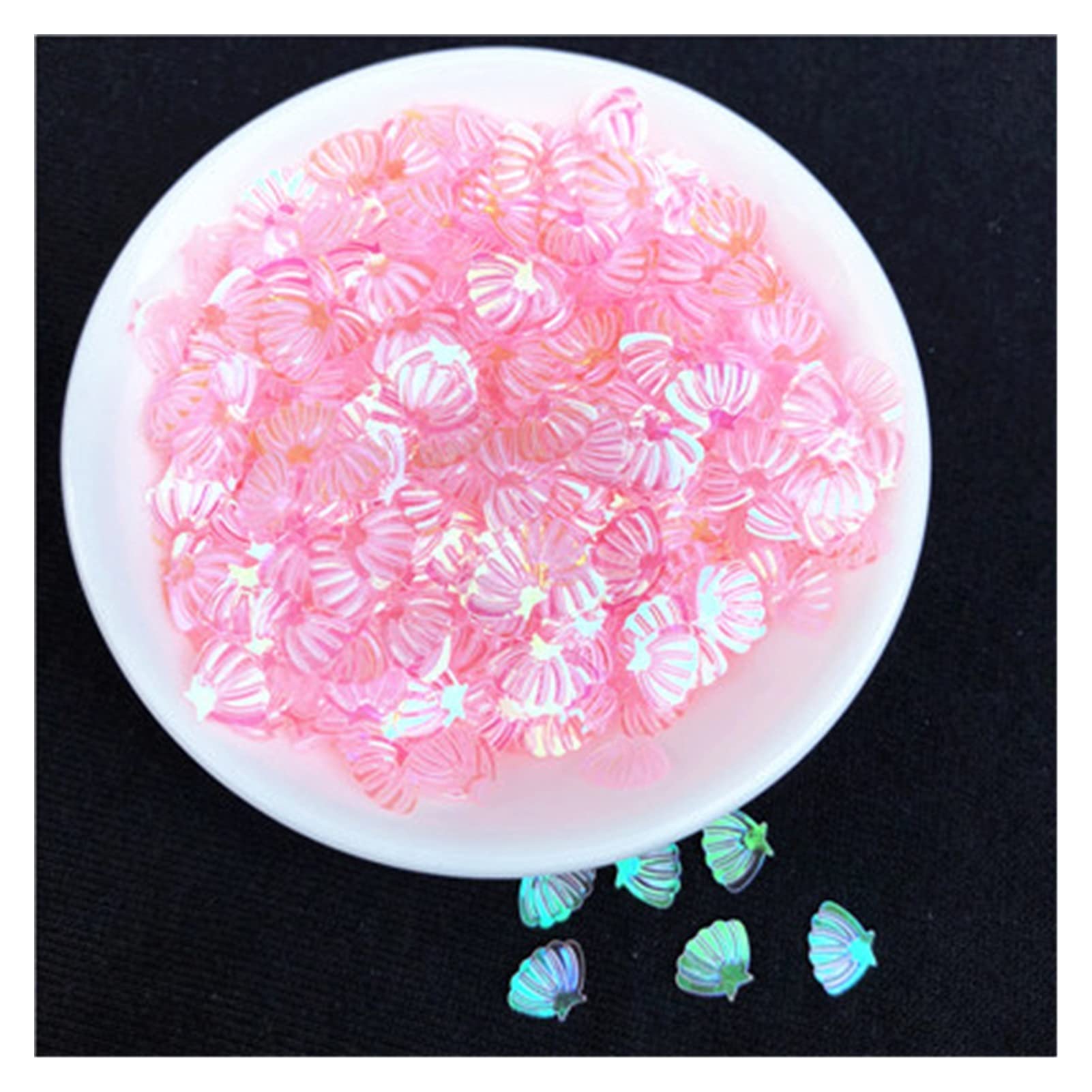 Paillettes transparentes roses en forme d'étoile pour sublimer vos décorations de fête