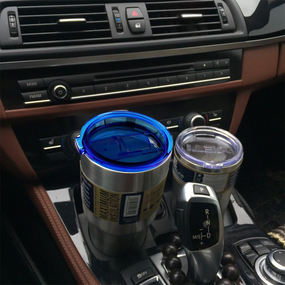 40% оƒƒ Dіѕсоunt 20oz Tumbler Lids Set of 3 Fit for YETI Rambler, Ozark Trail, Rtic and More, maxin Spill Proof and Splash Resistant Lids Covers（1Pink+1Blue+1Yellow）