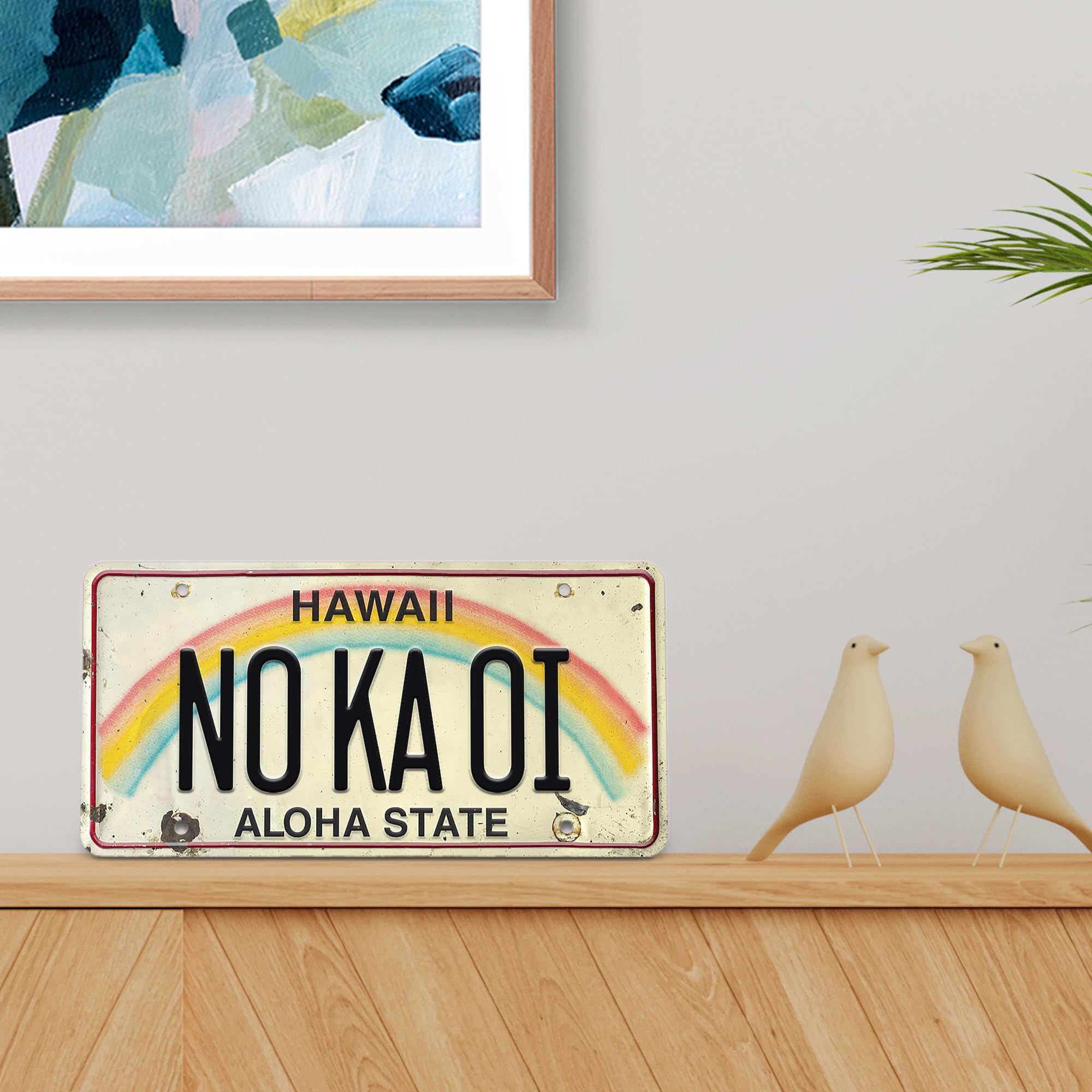 Amazon.com: NO KA OI – Retro Vintage Hawaii Decorative Embossed