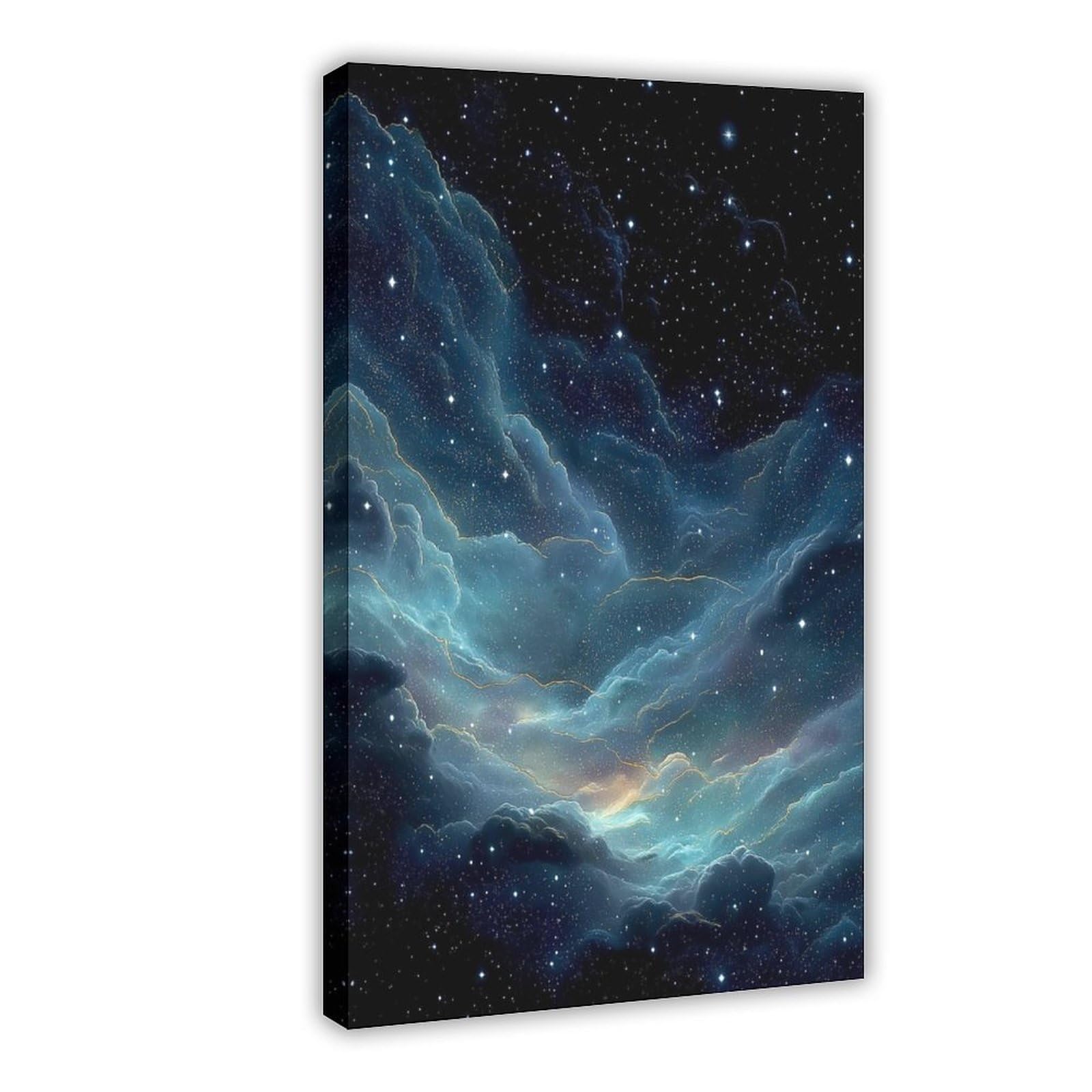 Bareronor Celestial Cloudscape Poster Canvas Poster Bedroom Decor Landscape Office Room Decor Gift 8" L X 12" W