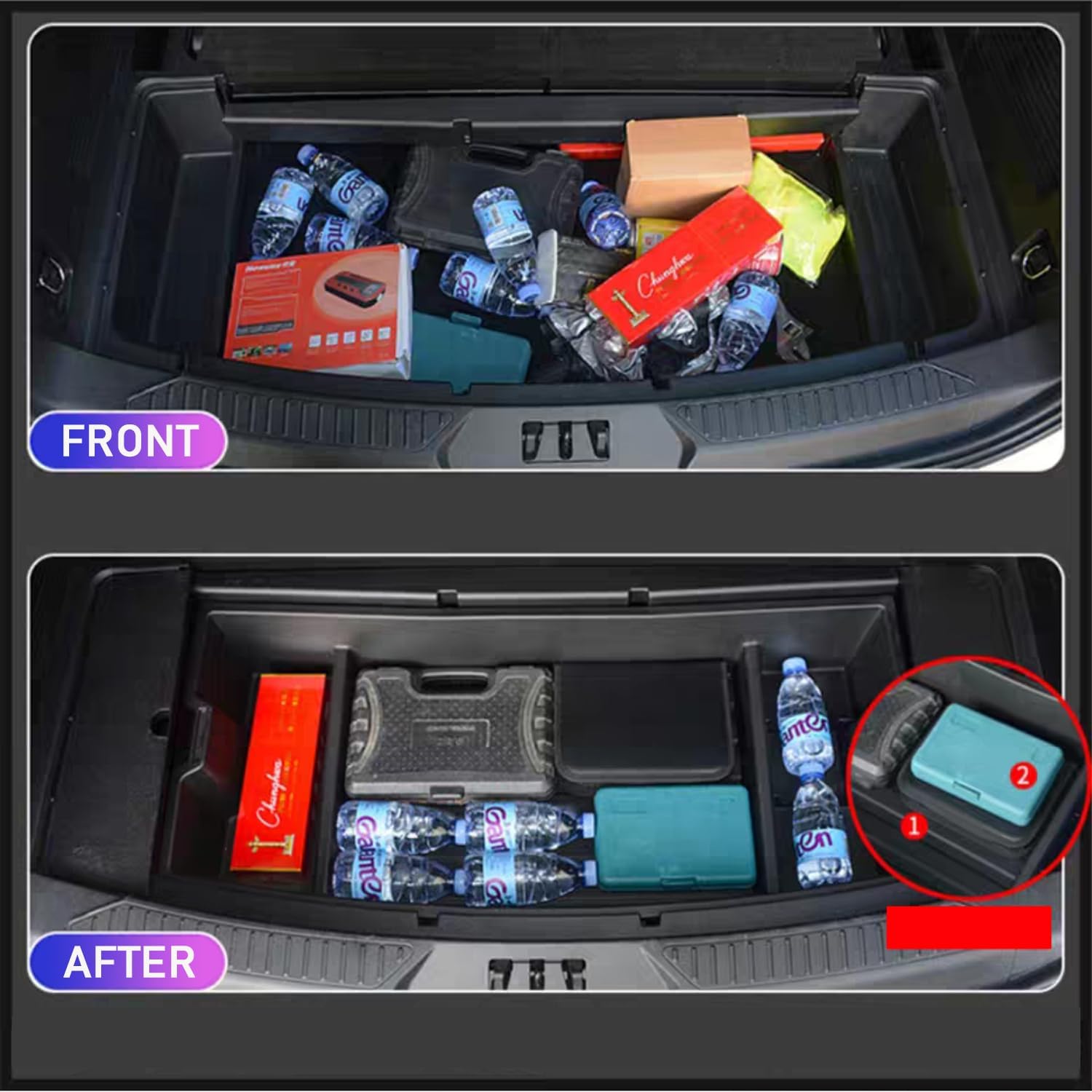 Trunk Storage Box for Ford Explorer ST Sport XLT – Durable, Custom-Fit Trunks Organizer, and Easy Insta – for Ford Explorer 2020 2021 2022 2023 2024 2025 Trunks Accessories