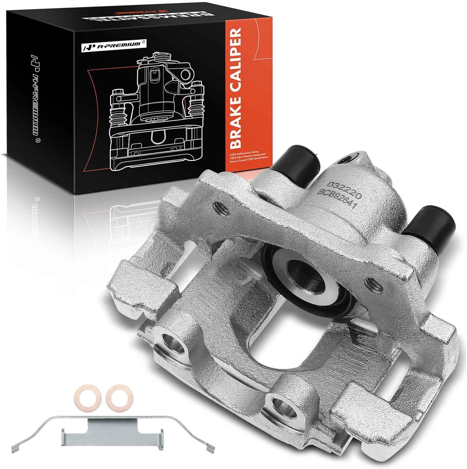 A-Premium Disc Brake Caliper Assembly with Bracket Compatible with Select BMW Models - E46 323i 1997-2000, 323Ci 2000, 323ti 1999-2000, L6 2.5L - Rear Left Driver Side