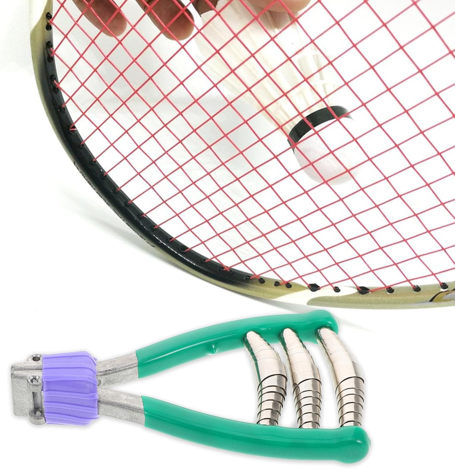 BESPORTBLE Badminton and Tennis Racket Stringing Machine Durable Manual Tool Starting Clamp for Effortless Stringing and Precise Tension Control