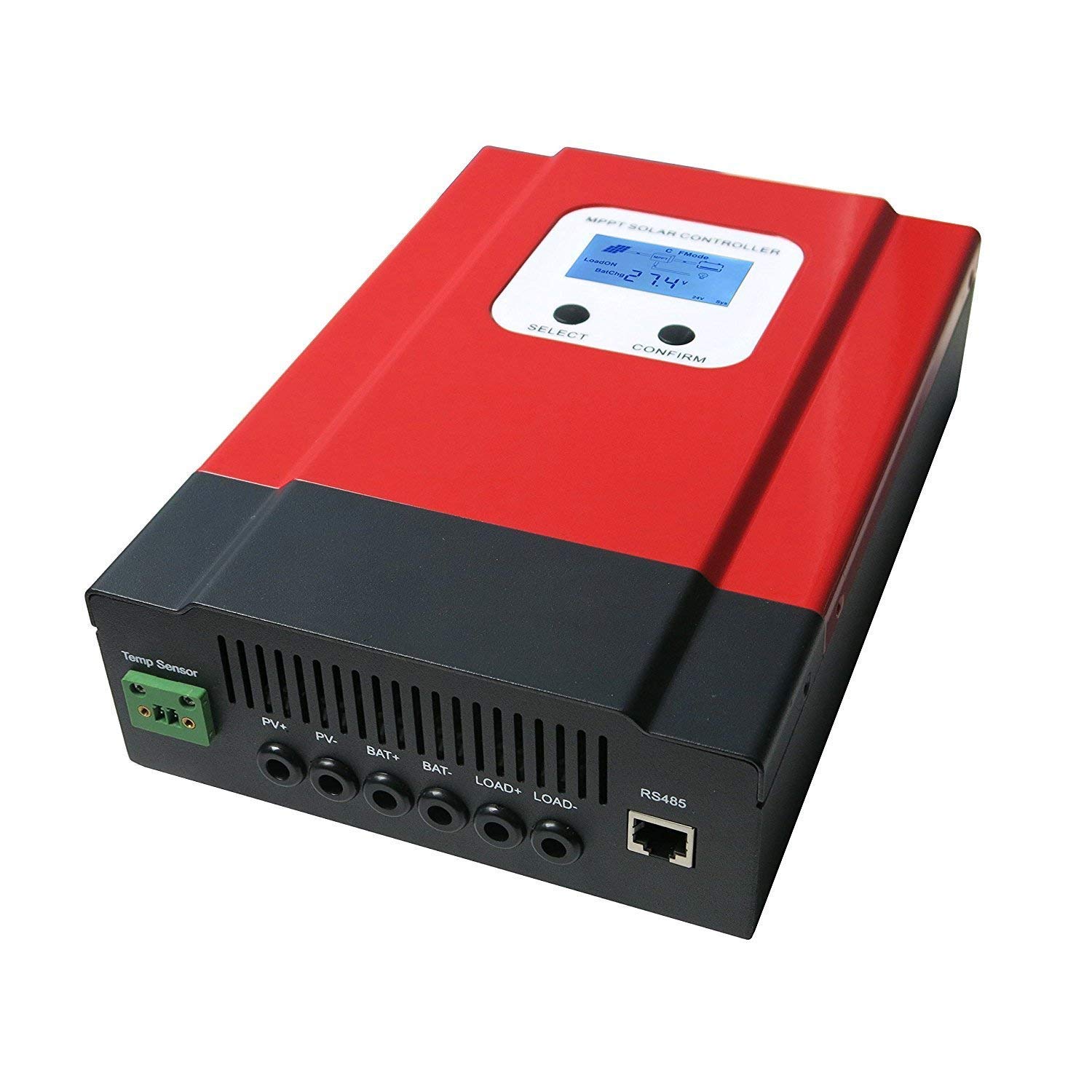 40A MPPT Solarladeregler 48V/36V/24V/12V Passgenauigkeit geflutet/versiegelt/Gel/Lithium LCD Hintergrundbeleuchtungs anzeige Solarregler max. 150V DC 2080W Eingang (40A)