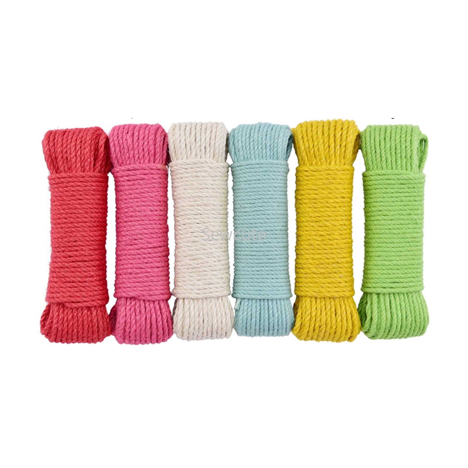 Naturalny sznurek jutowy, 6mm Wide Natural Color Jute Rope Duty Twine Hemp 20M