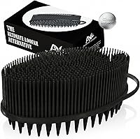 Vista 28 de Nuevo exfoliante de silicona exfoliante Avilana fácil de limpiar, ecológico, larga duración, y más higiénico que el lufa tradicional., Total 1, Rosa