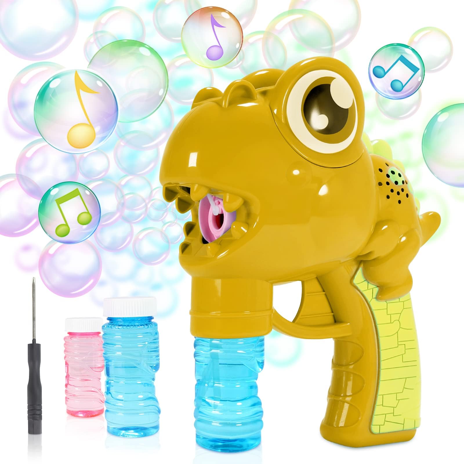 MADETEC Bubble Machine Bubble Maker (Yellow)