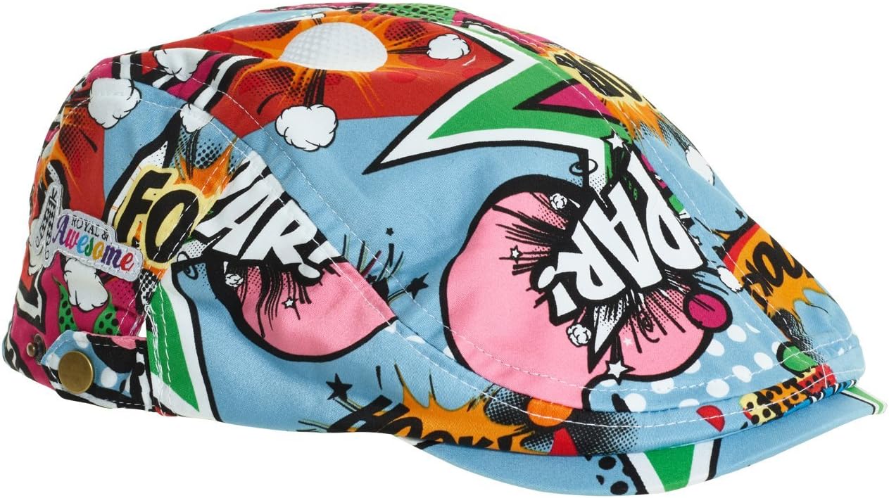 Royal & Awesome Men's Golf Flat Cap, Funny Golf Hats