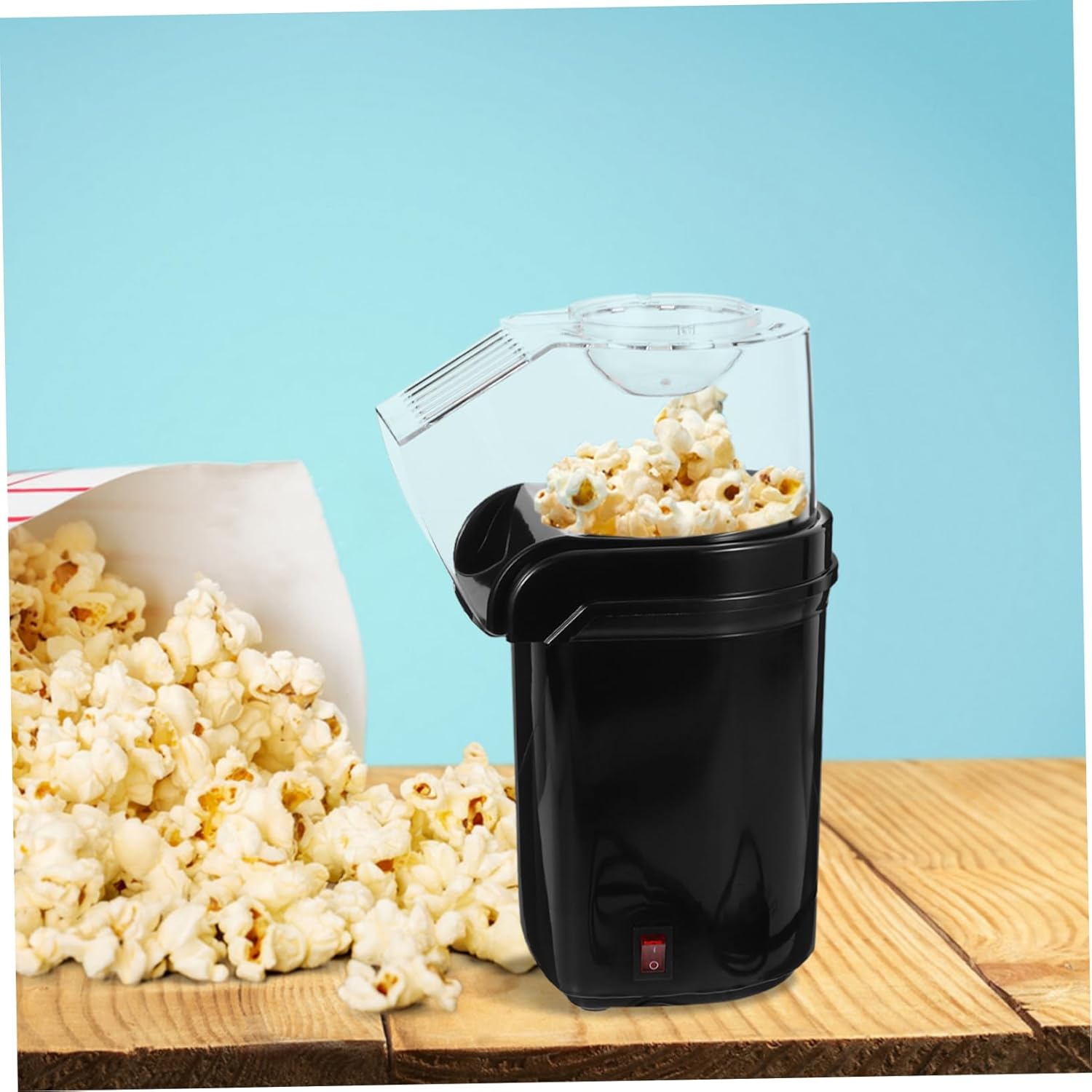 KICHOUSE 110v Electric Popcorn Popper Maker Mini Hot Air Popcorn Machine for Home