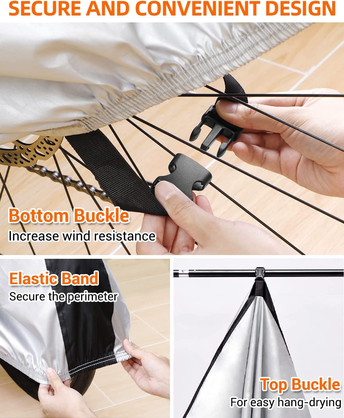 Housse de Protection pour vélo d'extérieur, tissu ... - Grandado Housse de Protection pour vélo d'extérieur, tissu ... - Grandado
