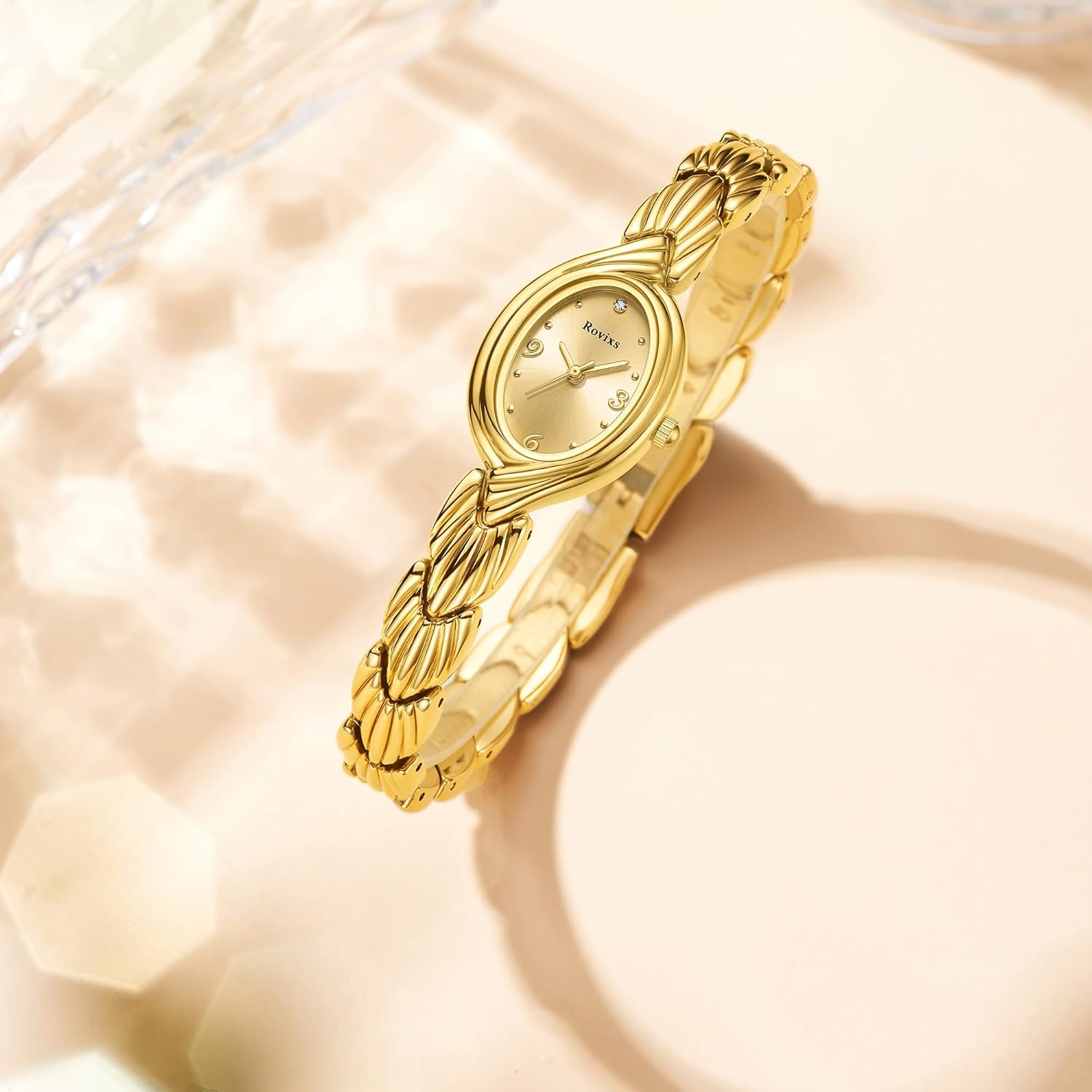 Small Elegant Womens Quartz Watch, Japanese Movement, Classic Vintage Ladies Dress Watch, Water Resistant, Adjustable Bracelet with Tool - Image 7