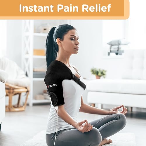 Miniatura 3 de Comfytemp Almohadillas térmicas de hombro para aliviar el dolor del manguito rotador, soporte térmico elegible para FSA HSA con 3 ajustes de calor,