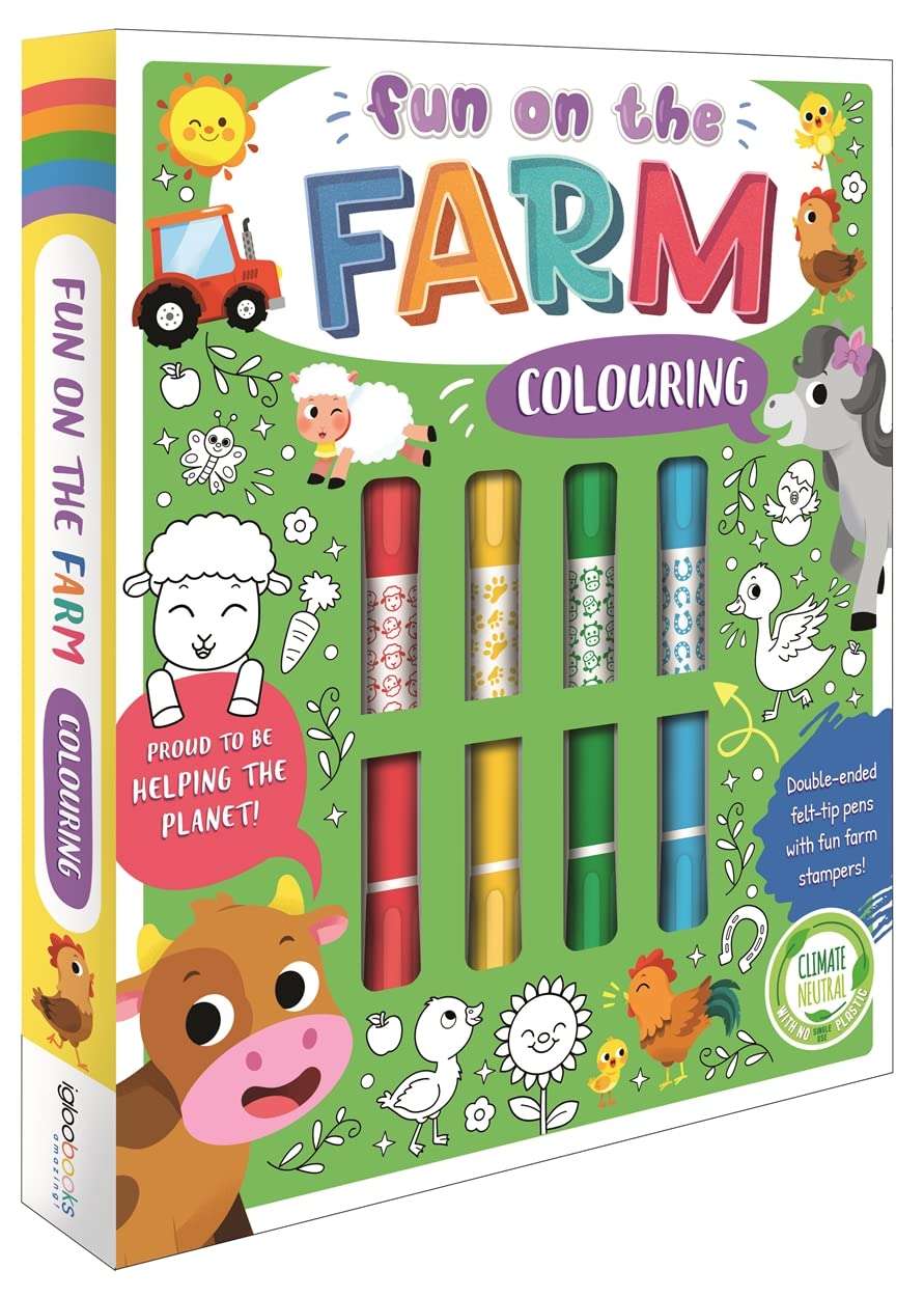Igloo Books Ltd Farm Colouring Book 30 Pages Multicolor
