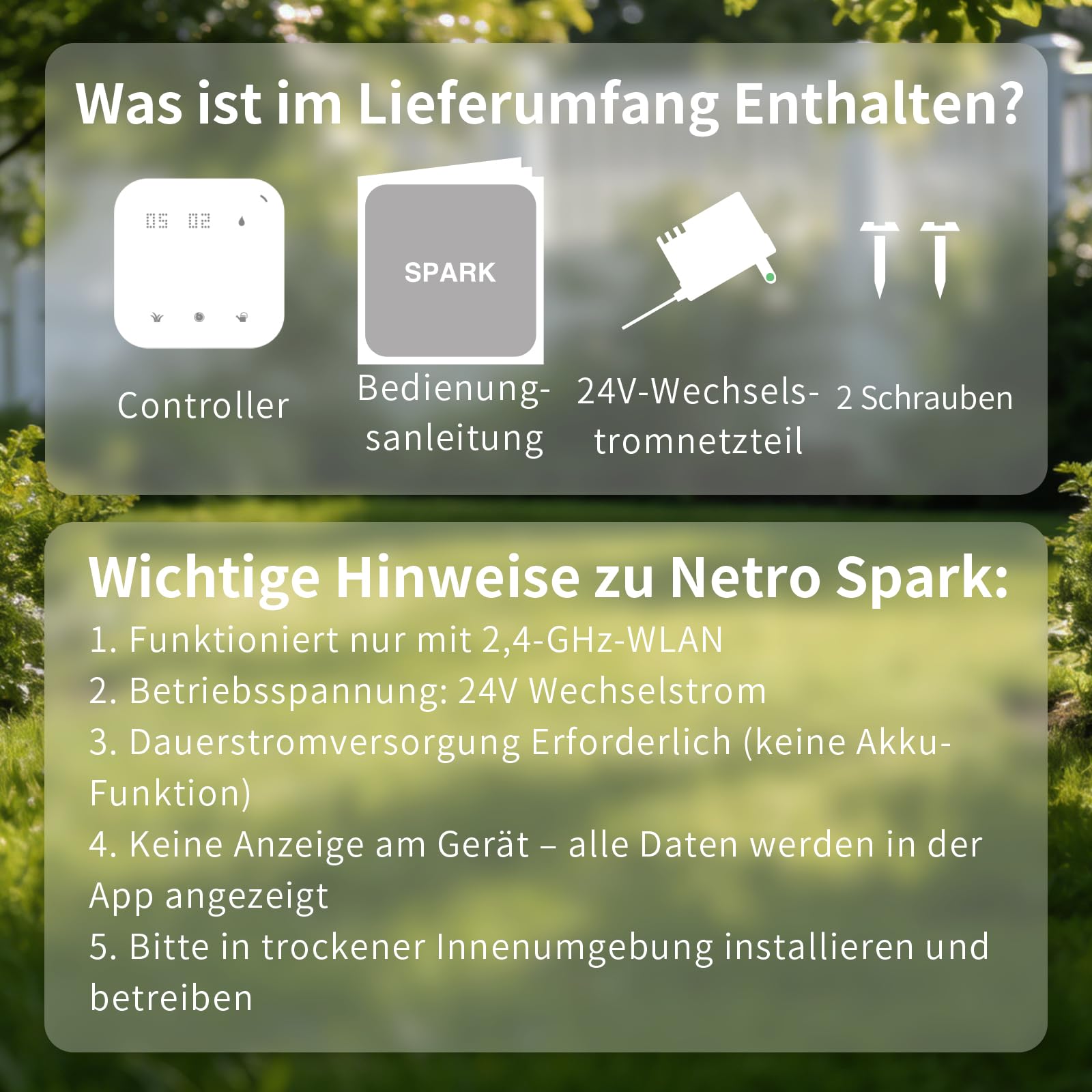 Netro Spark 16 Zonen Bewässerungscomputer WLAN App-Steuer Für Rasen Garten