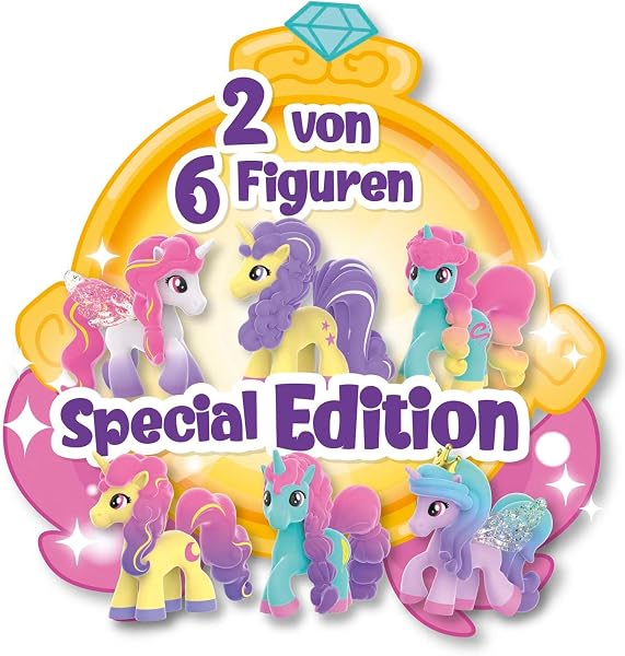 CRAZE MAGIC PONYS Calendrier de l'Avent Jouet, calendrier de l'Avent enfant avec jouets et accessoires, inclus 2x figurines de poneys à collectionner - 4