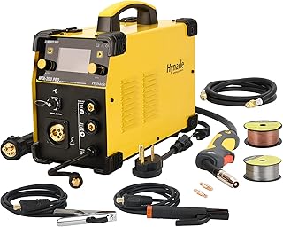 hynade MTA-200PRO MIG Welder, MIG/TIG/Stick 3 in 1 Welder Dual Voltage 110V/220V, Work with Spool Gun Gas/Gasless Multiprocess Welders