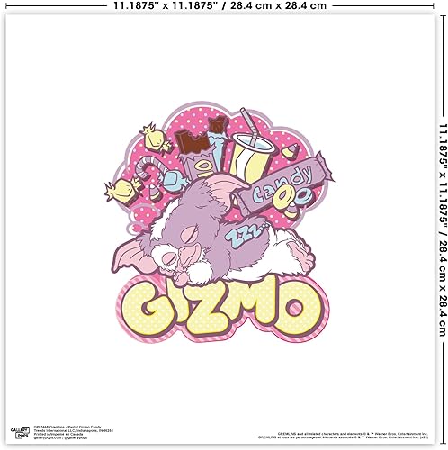 Miniatura 6 de Trends International Gallery Pops Gremlins - Arte de pared pastel Gizmo Candy, versión sin marco, 12 x 12 pulgadas
