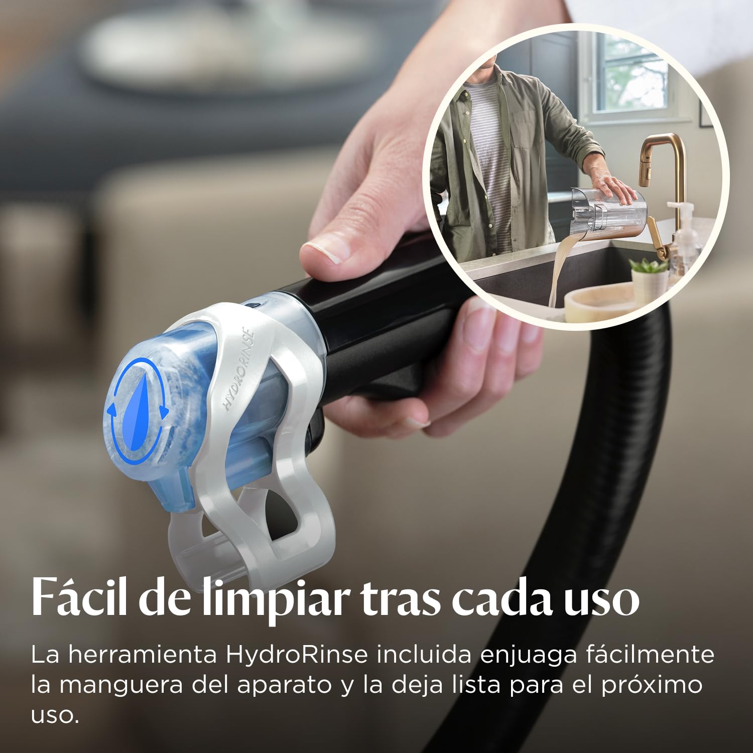 BISSELL SpotClean ProHeat Advanced, Aspiradora de agua tapiceria, limpia tapicerias multisuperficie compacta, Potente 1125W, Sistema triple limpieza profunda para manchas difíciles, Con cable, 3924N