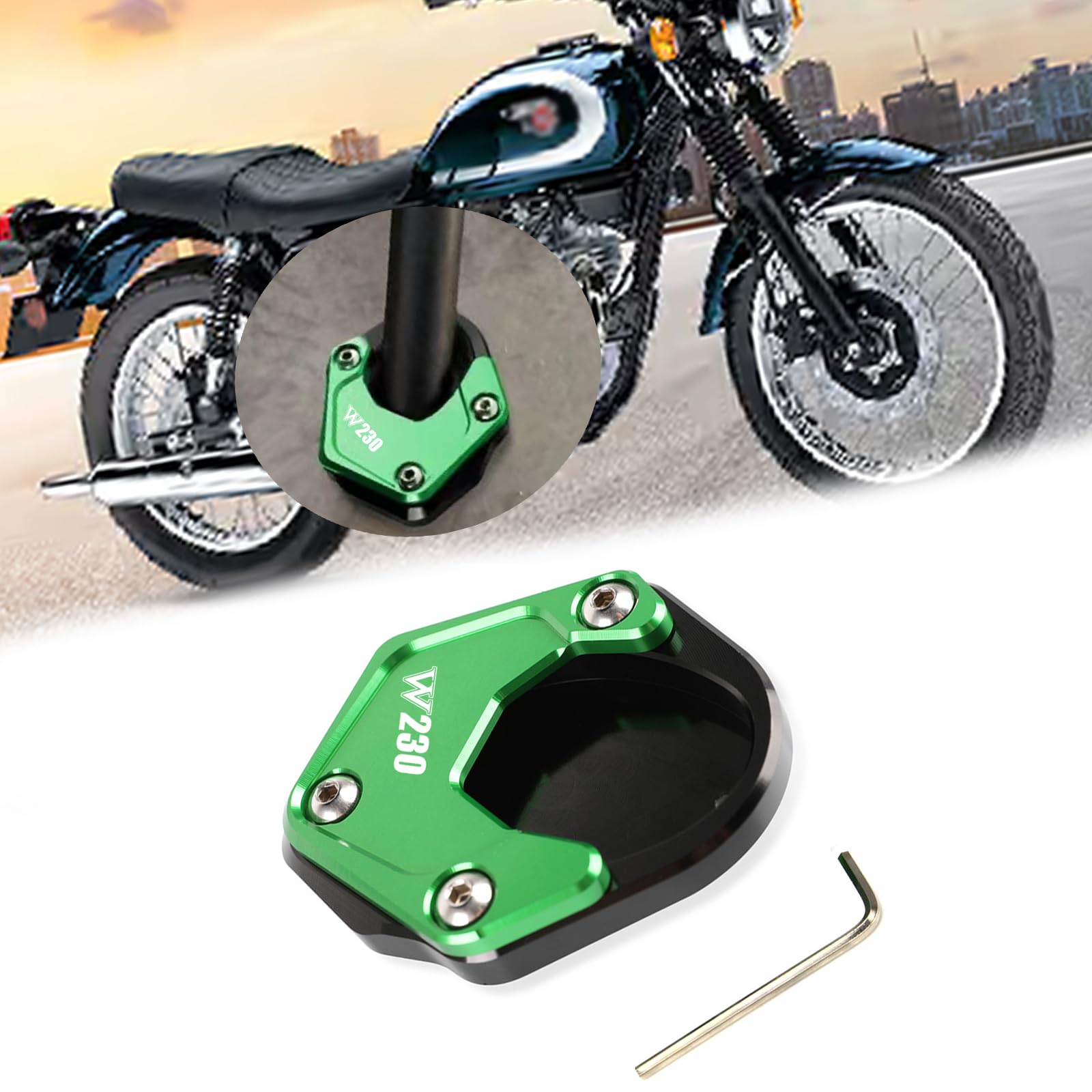 サイドスタンド延長パッド 用 ロイヤルエンフィールド 用 ハンター 350