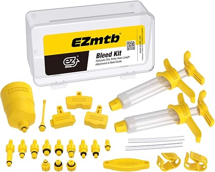 Mountain Bike Brake Bleed Kit, Bicycle Hydraulic Brake Bleed Kit for Shimano & MAGURA & SRAM Series, Bicycle Brakes Service Bleed Set, Bike Hydraulic Brake Bleed Kit