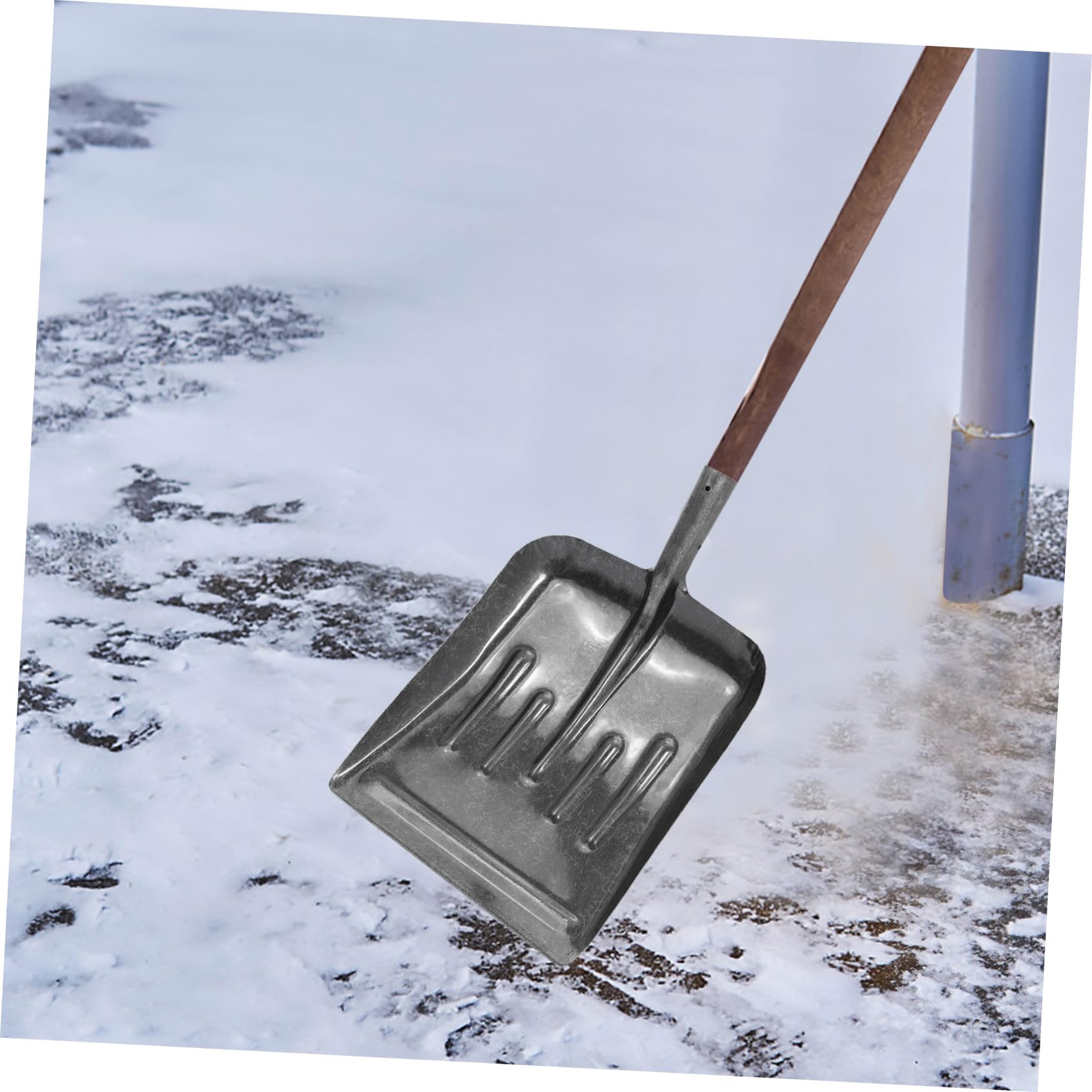 Yardwe Gartenspaten Aus Manganstahl Ergonomischer Griff Für Sicheren Halt Strukturierte Oberfläche Gegen Abrutschen Für Entfernen Schneeräumen Und Graben in Verschiedenen