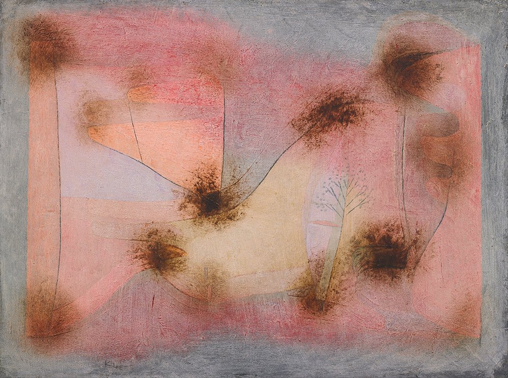 Affiche Paul Klee Hardy Plants Grand Format Cadre Noir Matte
