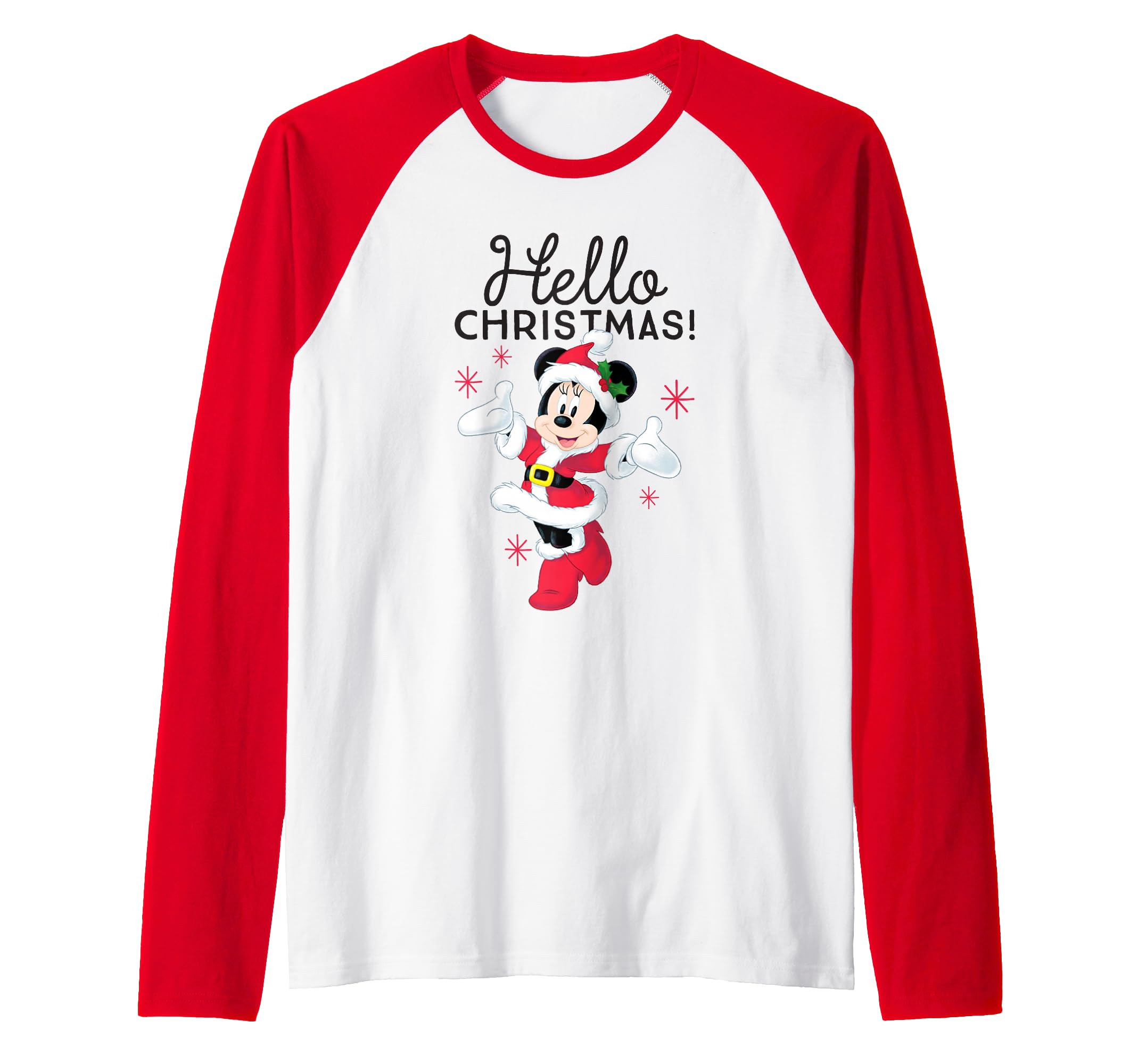 Minnie Mouse vêtement Noël raglan confortable et chaud - 2