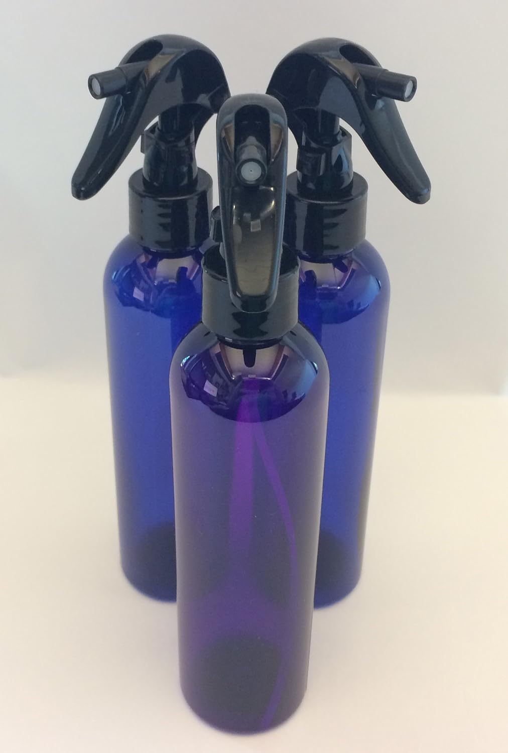 Dan's Daughters' Containers 1 Lotion Pump Also Included Five Pack Empty Purple Plastic Bottle With Black Fine Mist Trigger Sprayer 250mL 8 oz. DIY Add Essential Oil Perfume
