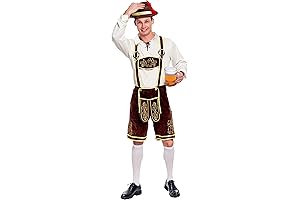 Spooktacular Creations Men's German Bavarian Oktoberfest Costume Set: Prost!