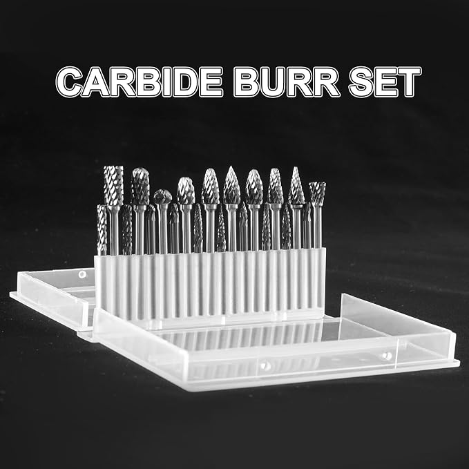 Juego de fresas de carburo de tungsteno 20 piezas 1/8 pulg miniatura 3