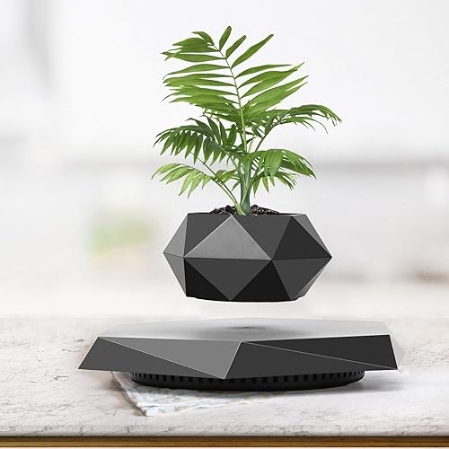 Levitating Plant Pot, Magnetic Levitation Flower Pot Suspension Floating Plant