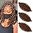 Springy Afro Twist Hair 12 Inch 3 Packs Dark Brown Color Pre Fluffed Marley Twist Braiding Hair for Black Women (12 inch, 30)