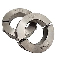 Vista 16 de Diámetro de orificio de 2.00 pulgadas - Abrazadera de dos piezas de collar de eje - Acero inoxidable 303 (paquete de 1)