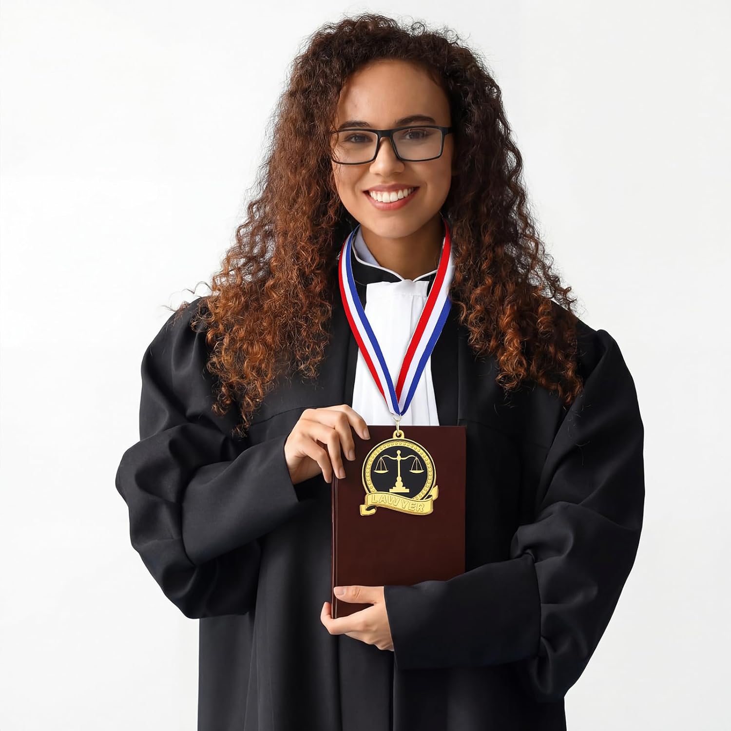 24 Pcs Lawyer Congratulations Graduate Christian Medals 1.77'' Religious 2026 Graduation Award Medals with Ribbons Trophy Prize for High School College Graduation Gift (Lawyer)