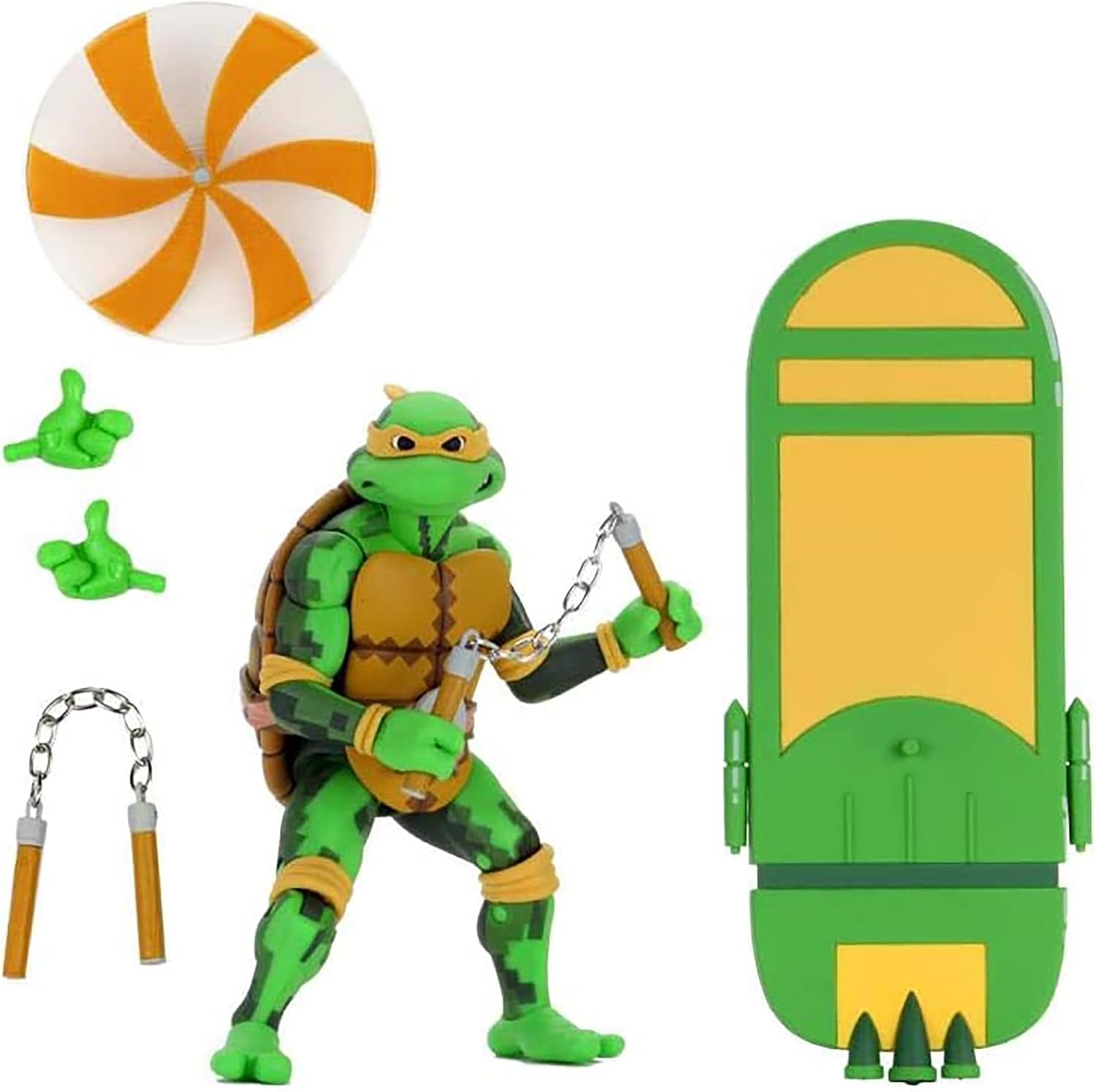 Teenage Mutant Ninja Turtles: Turtles in Time - Michelangelo TMNT Series 2, 7" Action Figure Teenage Mutant Ninja Turtles: Turtles in Time - Michelangelo TMNT Series 2, 7" Action Figure