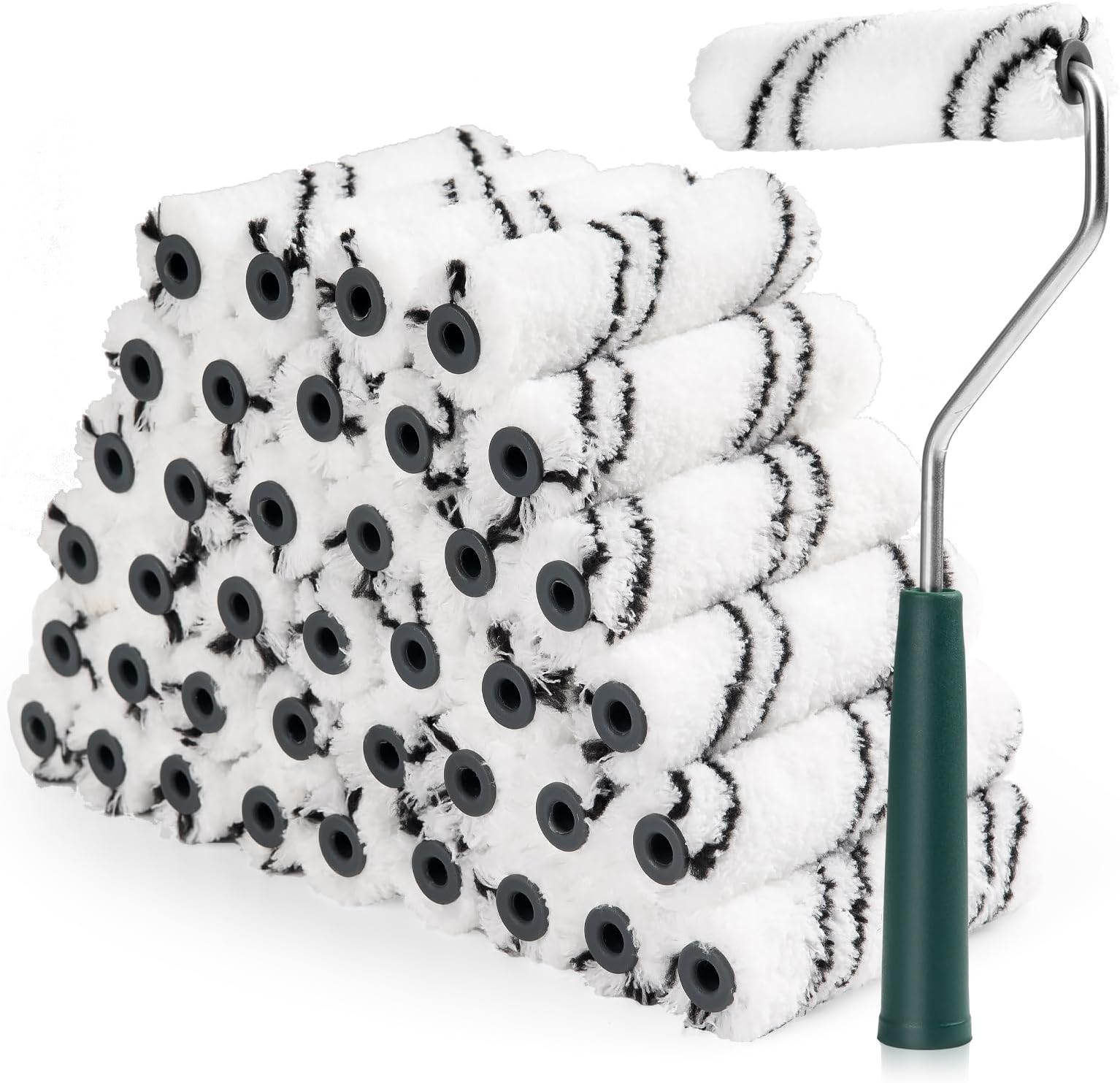 4 inch Microfiber paint roller covers 40pcs
