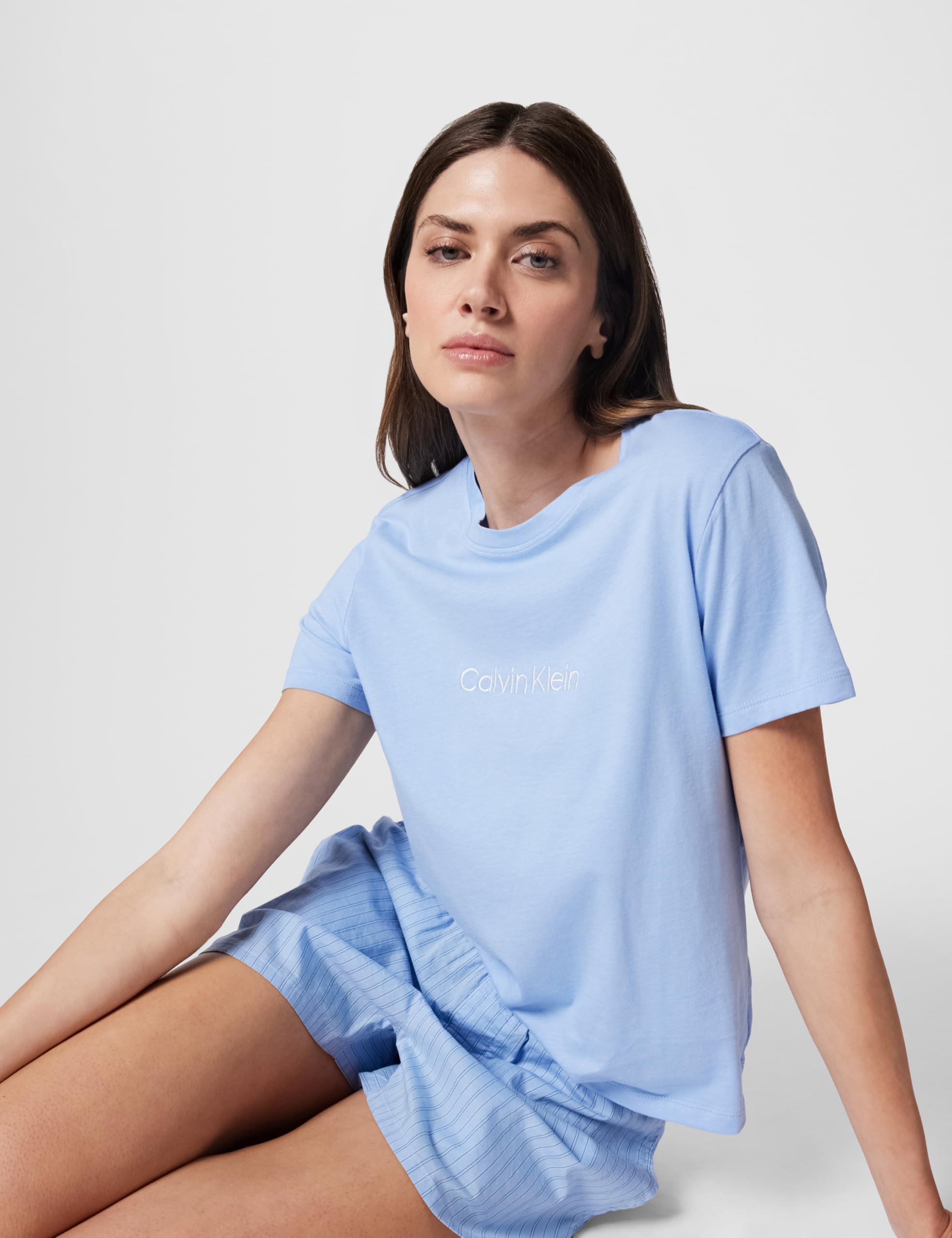 Calvin Klein Damen S/S Tee Short Set Lv00qs7576 Set