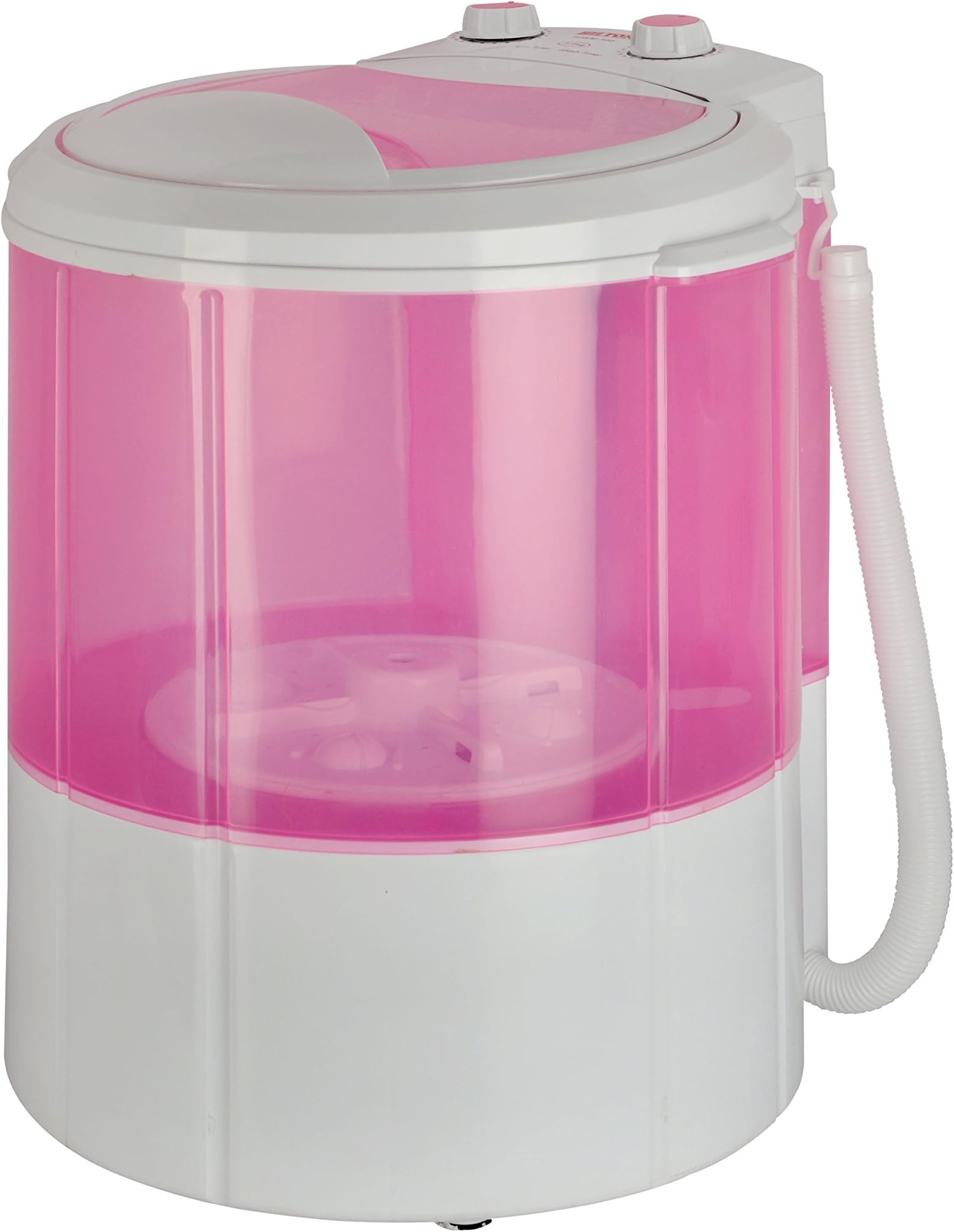 3 kg Single-Tub Washing Machine with Spin Dryer Portable Single Tub Washer - The Laundry Alternative Portable Clothes Washer Travel Washing Machine With Spin Dryer. (Zeta Pink)