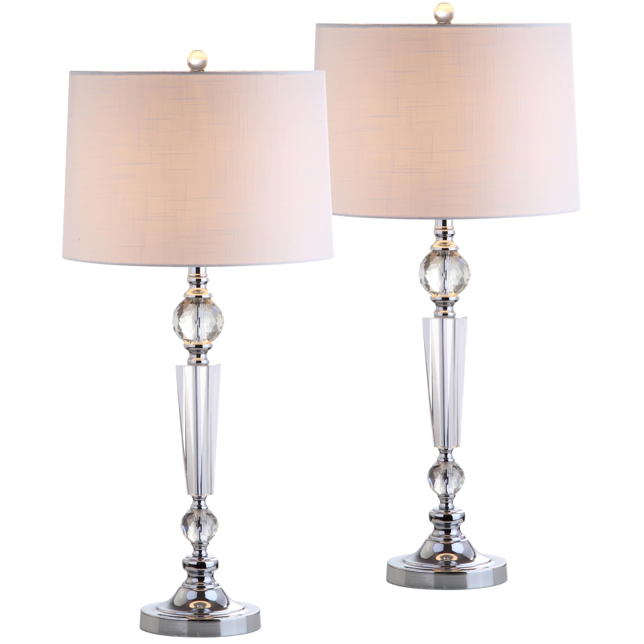 JONATHAN Y 29.5in Clear Crystal Set of 2