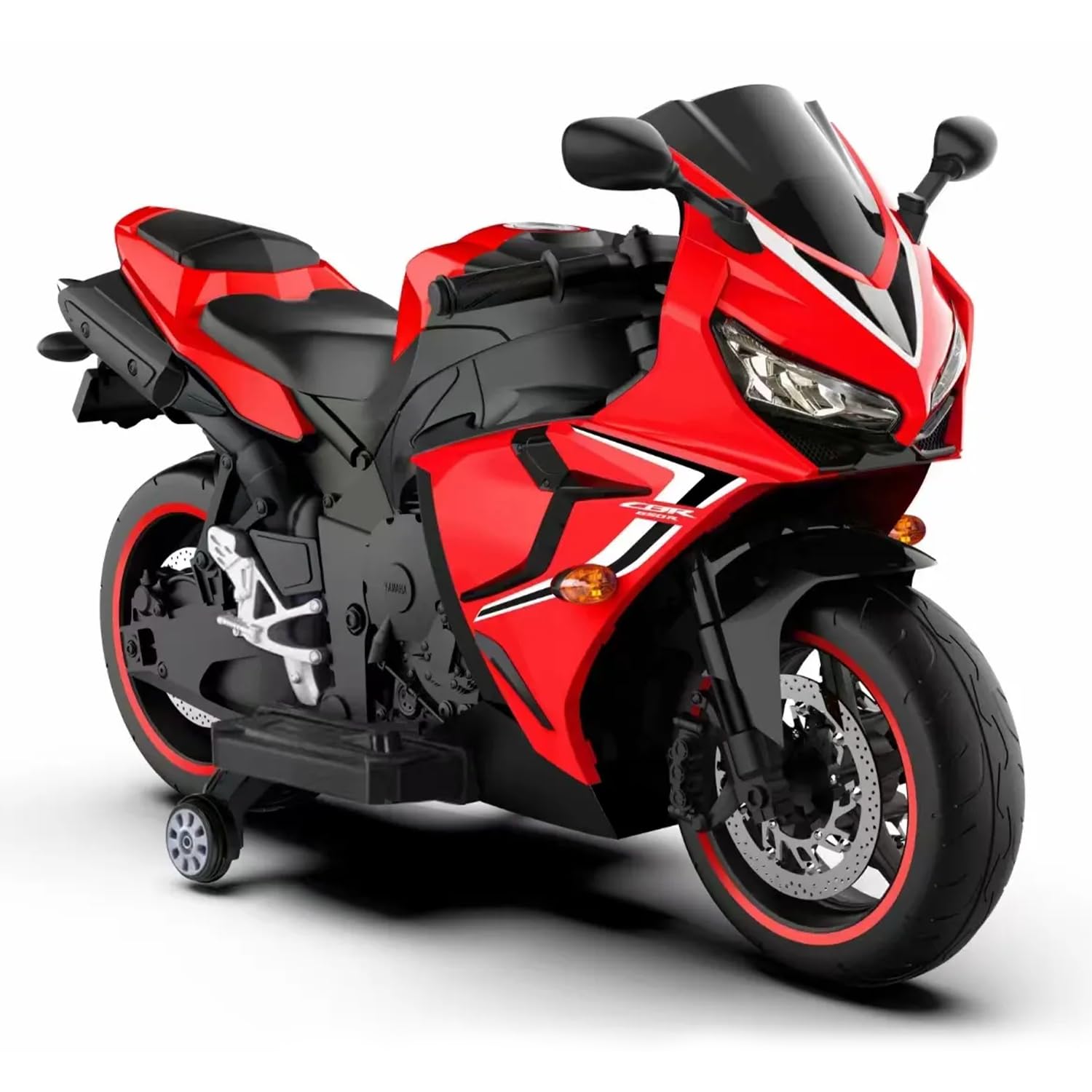SRECAP CBR Rechargeable Battery Operated Sports Bike, Ride on Toy Bike with Led Light, Music & USB, Baby Racing Electric Bike | Electric Battery Bike for Kids to Drive 2 to 8 Years (Red)
