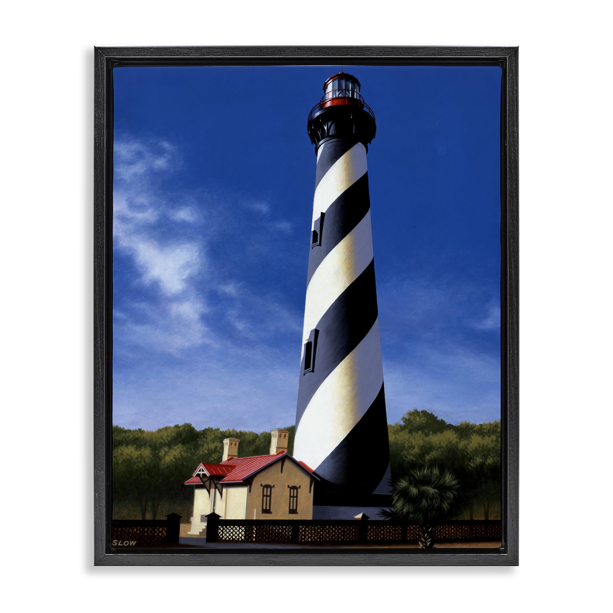 'St. Augustine Lighthouse'| Floating Frame Canvas Art