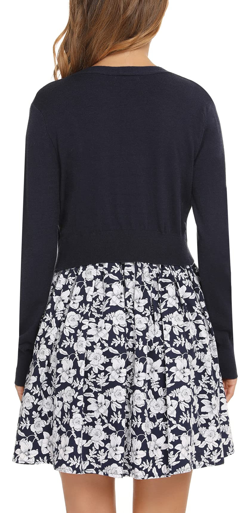 Cardigan Corta Elegante Chiusura a Bottoni Donna Cappoto Primavera Autunno Coprispalle Bolero per Sposa
