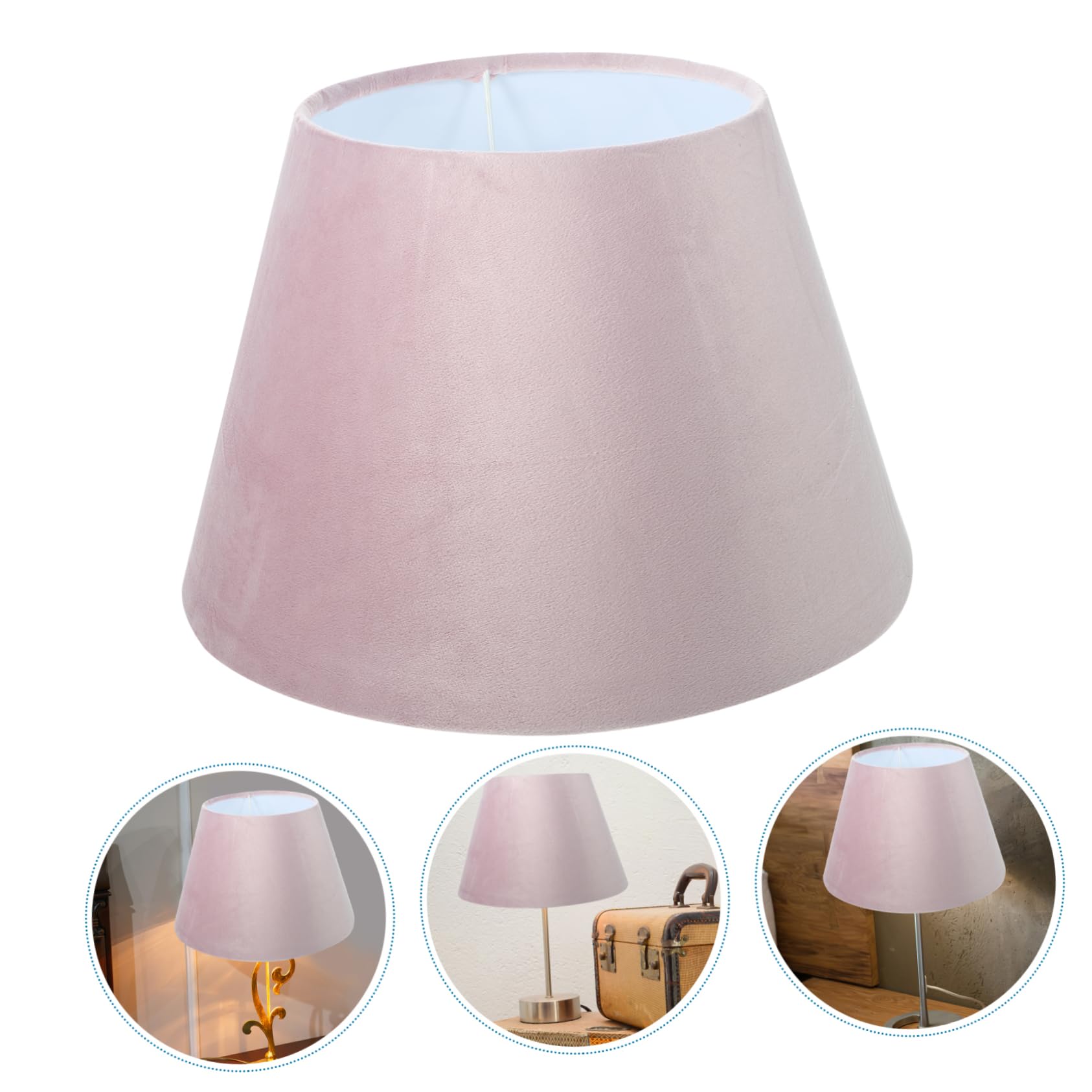 NUOBESTY Pantalla De Franela De Lámpara Para Lámpara De Escritorio Compatible Bases Dormitorio y Sala De Estar
