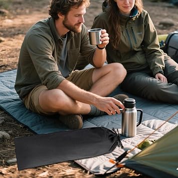 Extra Large Black Nylon Waterproof Drawstring Bags, Drawstring Storage Bag, Fast Drying Carrying Pouch, Fast-Drying Fabric, Easy To Use, Ideal For Camping, Hiking, Fishing, Backpacking