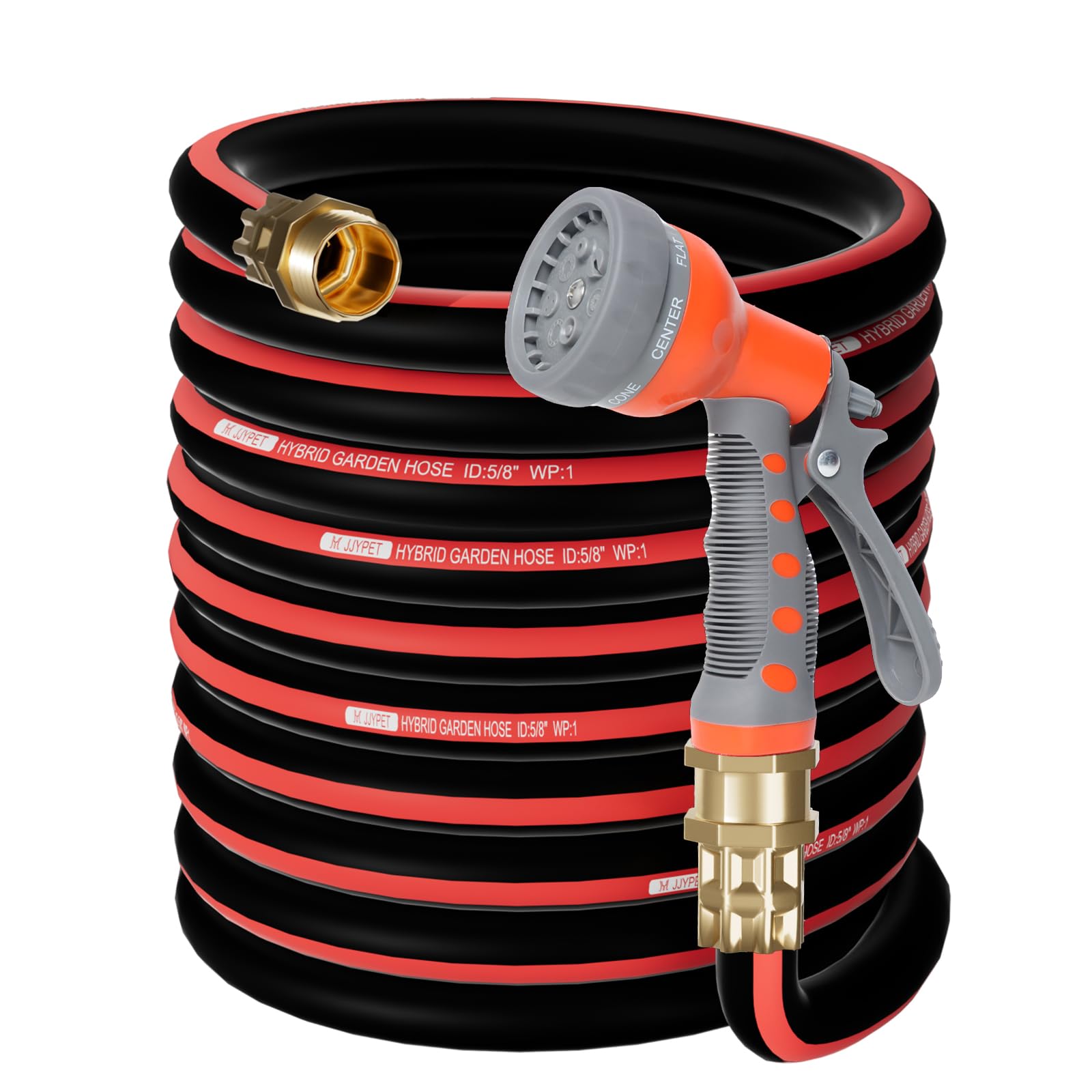 M JJYPET 50ft Heavy Duty Flexible Garden Hose