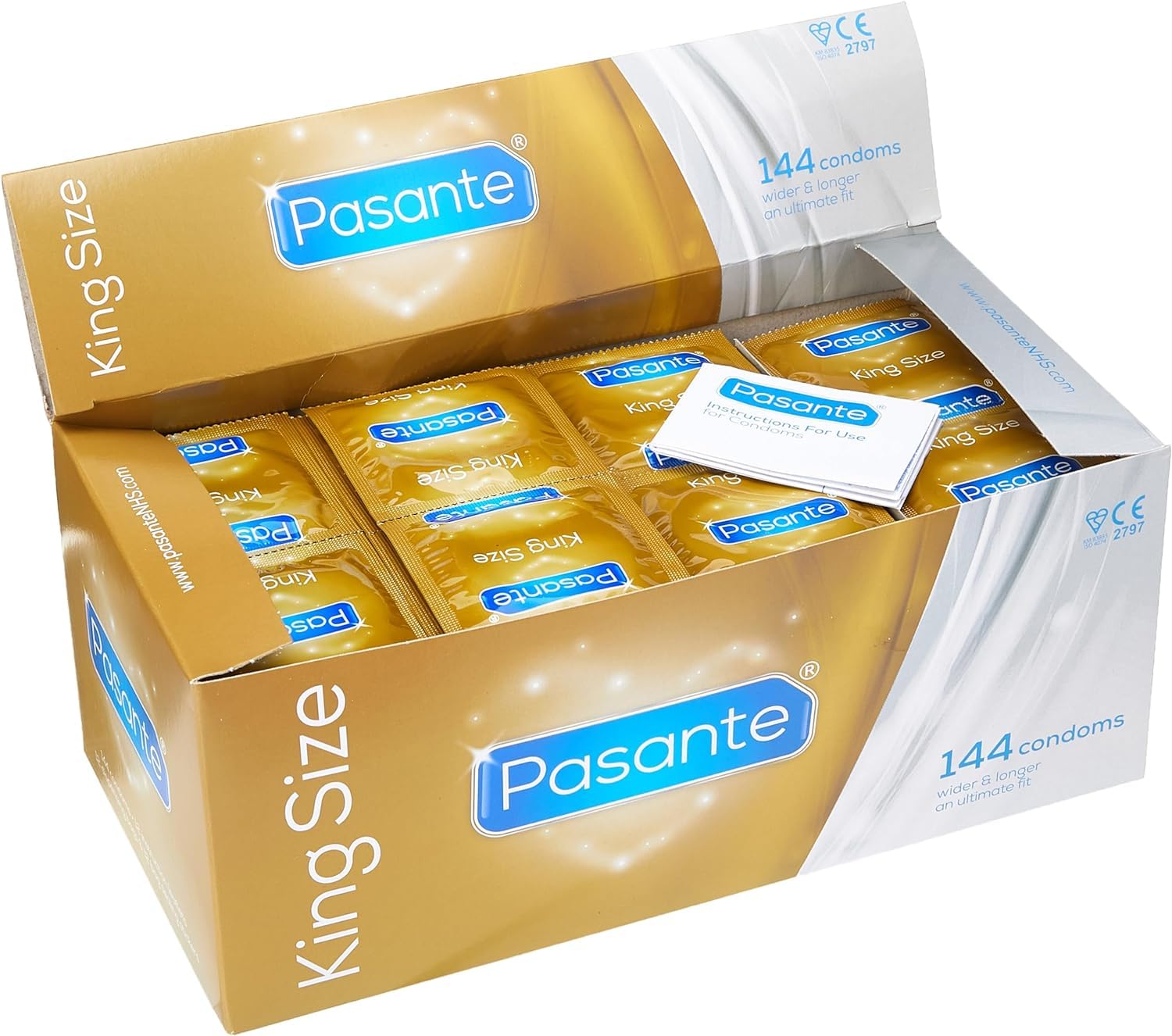 Image secondaire de Pasante Préservatifs King Size 144 Pièces