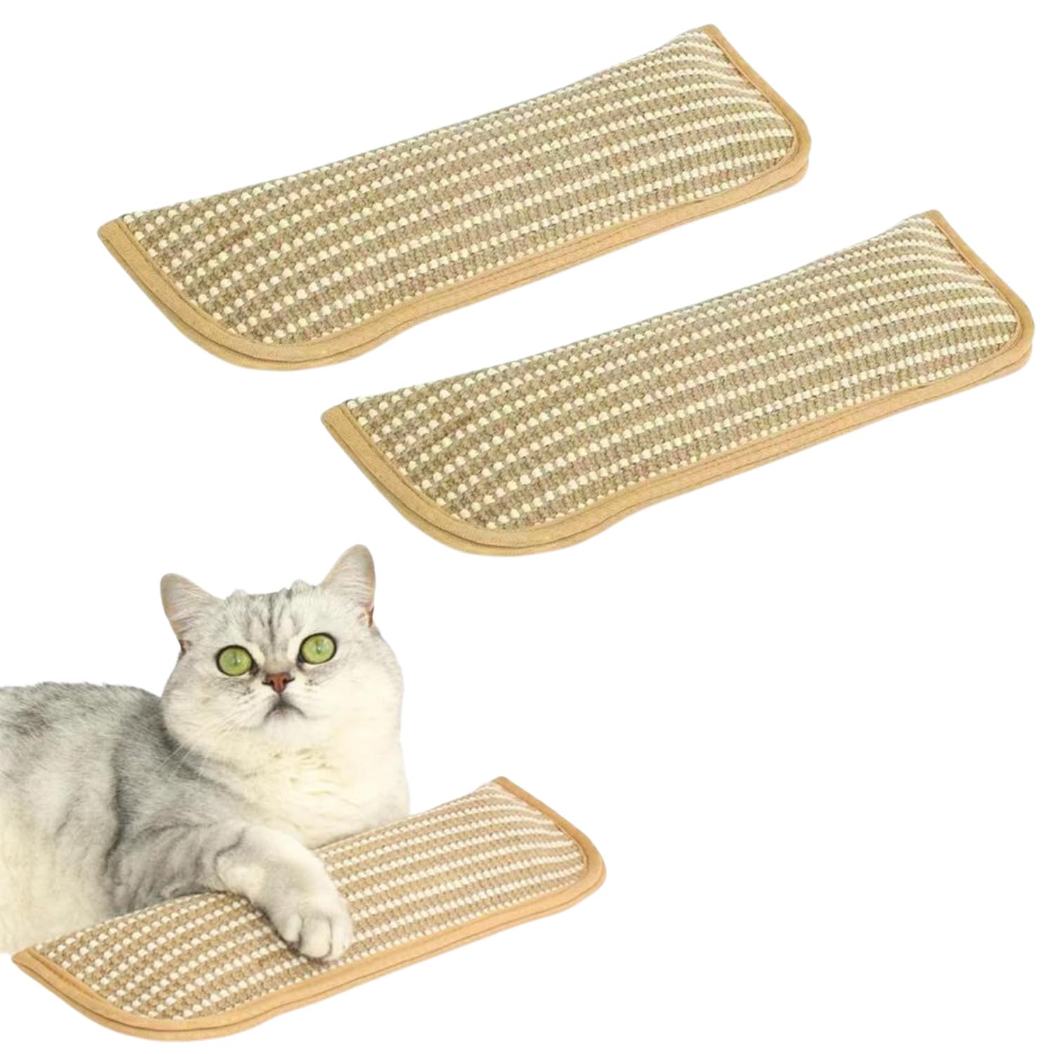 Lutateo 2-Pack Sisal Cat Catnip Toys, 9.5X34cm Cats Chew Toy Sisal For Indoor Cat-S, Catnip Filled Natural Interactive Chew Toys For Cats Kittens Scratching Playing Chewing Teething