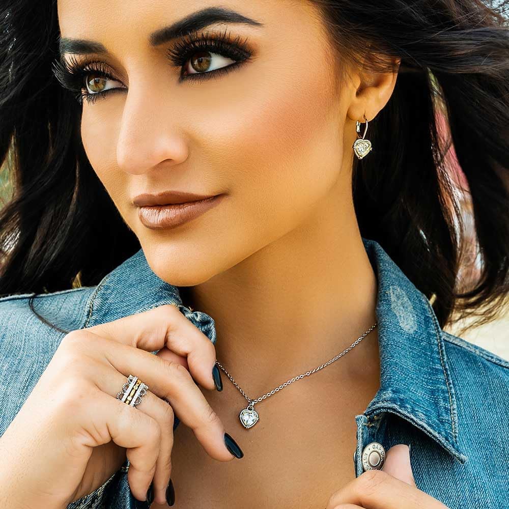 Montana Silversmiths Western Lifestyle Heart Earrings