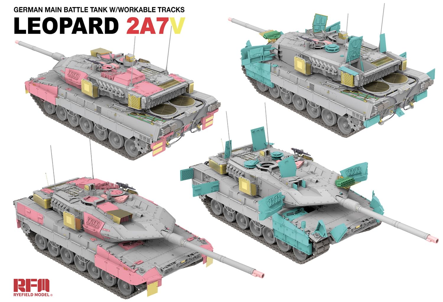 RYE FIELD MODEL - Model czołgu Leopard 2a7v |rye Field Model|5109| 1:35 Model czołgu promocyjnego